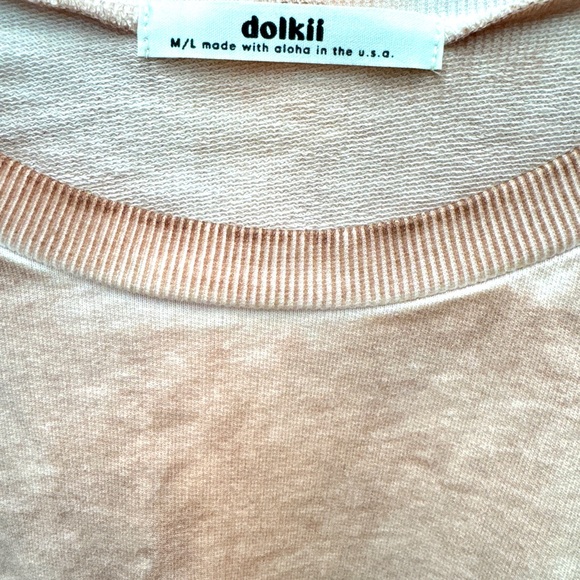 Women's Oversized Loungewear Crew Neck Sweater - Picture 4 of 5